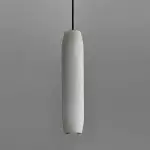 Guido Flute Cylindrical Alabaster Pendant Light