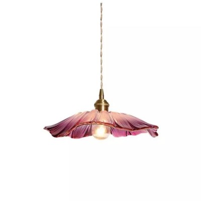 Callista Retro Lotus Creative Glass Pendant Light Callista Retro Lotus Creative Glass Pendant Light