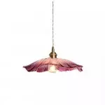 Callista Retro Lotus Creative Glass Pendant Light