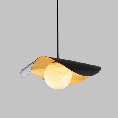 Ida Lotus Leaf Alabaster Pendant Light Ida Lotus Leaf Alabaster Pendant Light