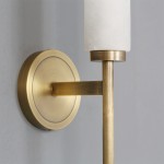 Ozora Candle Alabaster Sconce