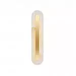 Ozeki Minimalist Brass And Genuine Alabaster Sconce