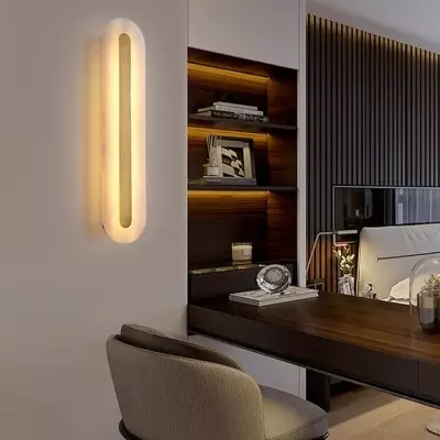 Ozeki Minimalist Brass And Genuine Alabaster Sconce Ozeki Minimalist Brass And Genuine Alabaster Sconce