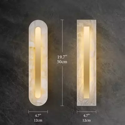 Ozeki Minimalist Brass And Genuine Alabaster Sconce Ozeki Minimalist Brass And Genuine Alabaster Sconce