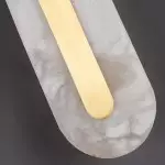 Ozeki Minimalist Brass And Genuine Alabaster Sconce