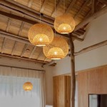 Ilario Japanese Woven Bamboo Pendant Light
