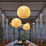 Ilario Japanese Woven Bamboo Pendant Light