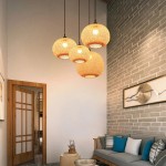 Ilario Japanese Woven Bamboo Pendant Light