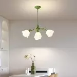 Bronte Industrial Metal 3 Lights Dome Glass Chandelier Bronte Industrial Metal 3 Lights Dome Glass Chandelier