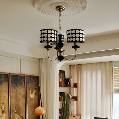 Thalia Polka Dot Drum Shade Lighting For Dining Room Thalia Polka Dot Drum Shade Lighting For Dining Room