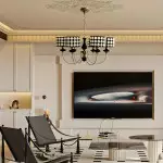 Thalia Polka Dot Drum Shade Lighting For Dining Room