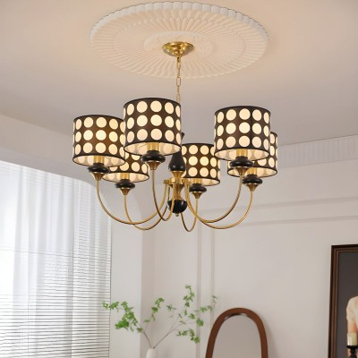 Thalia Polka Dot Drum Shade Lighting For Dining Room Thalia Polka Dot Drum Shade Lighting For Dining Room