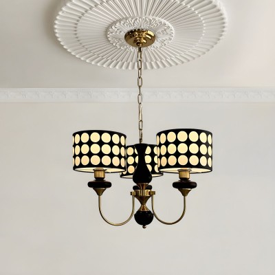 Thalia Polka Dot Drum Shade Lighting For Dining Room Thalia Polka Dot Drum Shade Lighting For Dining Room
