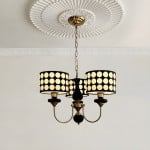 Thalia Polka Dot Drum Shade Lighting For Dining Room