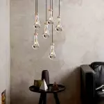 Peregrine Modern All-copper Crystal Raindrop Linear Chandelier
