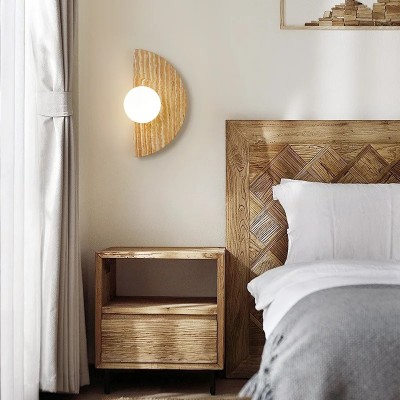 Ozono Japanese Wabi Sabi Semi-circular Wall Sconces Ozono Japanese Wabi Sabi Semi-circular Wall Sconces