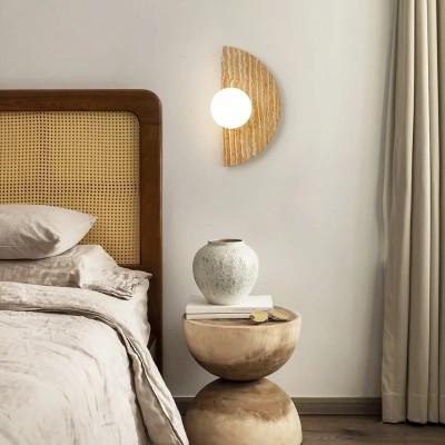 Ozono Japanese Wabi Sabi Semi-circular Wall Sconces Ozono Japanese Wabi Sabi Semi-circular Wall Sconces