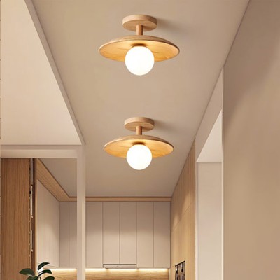 Oza Wooden Plafon Ceiling Light