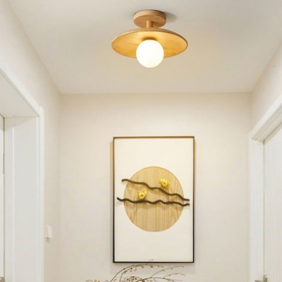 Oza Wooden Plafon Ceiling Light