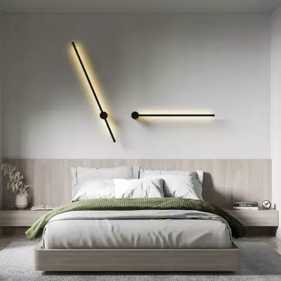 Aaradhya Modern Minimalist Rotatable Linear Black LED Wall Light Aaradhya Modern Minimalist Rotatable Linear Black LED Wall Light