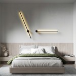Aaradhya Modern Minimalist Rotatable Linear Black LED Wall Light