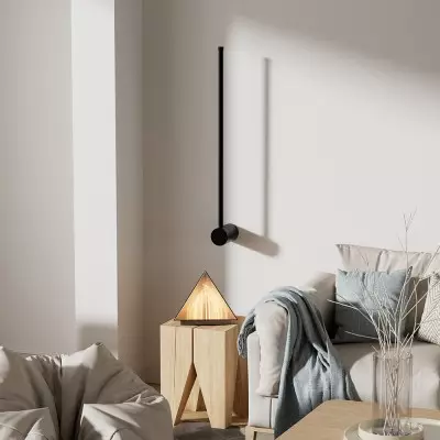 Aaradhya Modern Minimalist Rotatable Linear Black LED Wall Light Aaradhya Modern Minimalist Rotatable Linear Black LED Wall Light