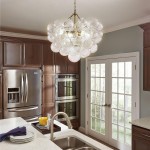 Quintessa Luxury Ribbed Glass Globe Cluster Bubble Chandelier