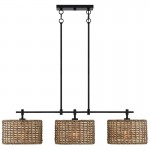 Raphael Beachy 3 Light Dimmable Drum Chandelier for Dining Room