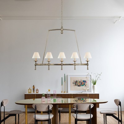 Selene Farmhouse Classic Linear Chandelier For Dining Table Selene Farmhouse Classic Linear Chandelier For Dining Table