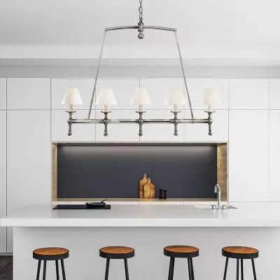 Selene Farmhouse Classic Linear Chandelier For Dining Table Selene Farmhouse Classic Linear Chandelier For Dining Table