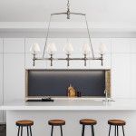 Selene Farmhouse Classic Linear Chandelier For Dining Table