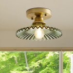 Zenon Retro Gailon Glass Semi Flush Mount Ceiling Light Zenon Retro Gailon Glass Semi Flush Mount Ceiling Light