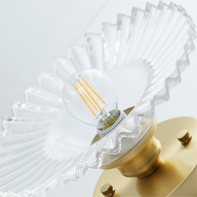 Zenon Retro Gailon Glass Semi Flush Mount Ceiling Light Zenon Retro Gailon Glass Semi Flush Mount Ceiling Light