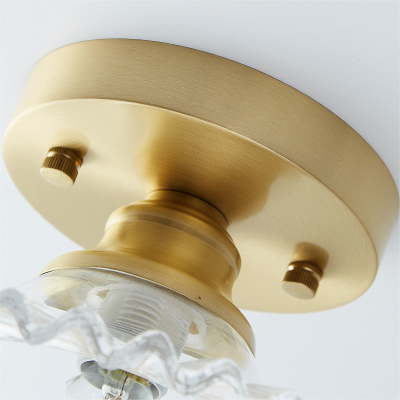 Zenon Retro Gailon Glass Semi Flush Mount Ceiling Light Zenon Retro Gailon Glass Semi Flush Mount Ceiling Light
