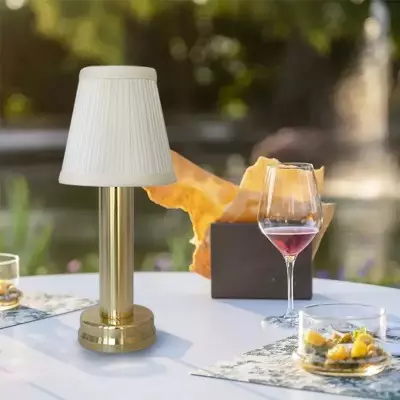 Mariana Cordless Battery Operated Pleated Shade Table Lamp Mariana Cordless Battery Operated Pleated Shade Table Lamp