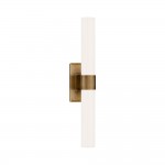 Zinnia Glass Tube Double Wall Mounted Light Zinnia Glass Tube Double Wall Mounted Light