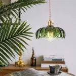 Jacinta Green Scalloped Pendant Light