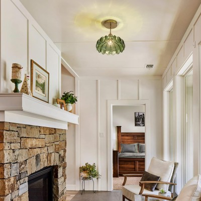 Jacinta Green Scalloped Pendant Light Jacinta Green Scalloped Pendant Light