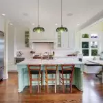 Jacinta Green Scalloped Pendant Light