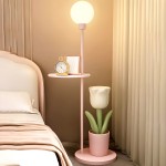 Malika Nordic Creative Tulip Metal Bedside Table Floor Lamp