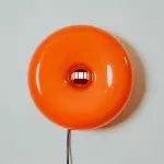 Ozona Bright Orange Donut Wall Lamp