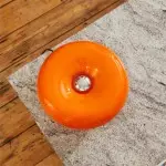 Ozona Bright Orange Donut Wall Lamp