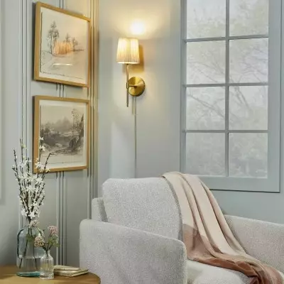 Ozir Pleated Shade Wall Sconce Ozir Pleated Shade Wall Sconce