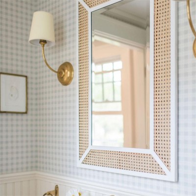 Ozwa Frosted Antique Brass Wall Sconce with Linen Shade Ozwa Frosted Antique Brass Wall Sconce with Linen Shade