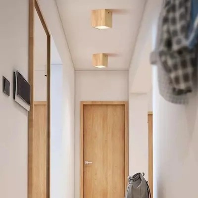 Neelam Wood Ceiling Lamp