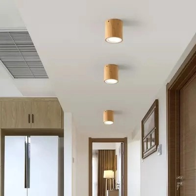 Neelam Wood Ceiling Lamp