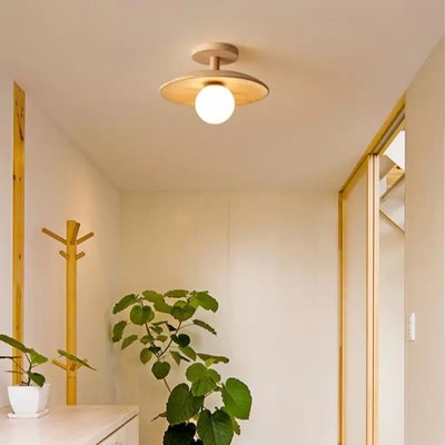 Oza Wooden Plafon Ceiling Light