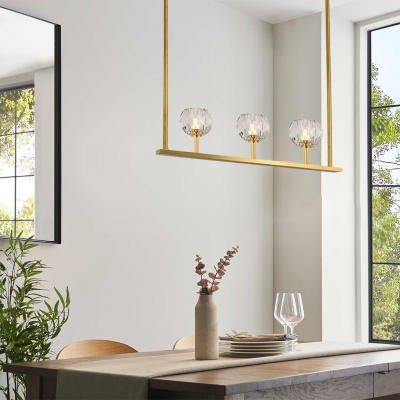 Adonis Linear Cristal Chandelier Light