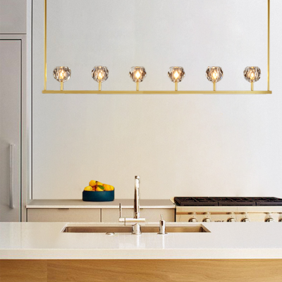 Adonis Linear Cristal Chandelier Light