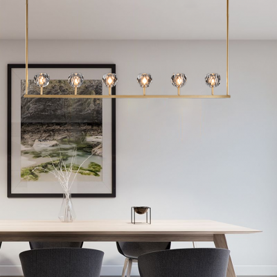 Adonis Linear Cristal Chandelier Light